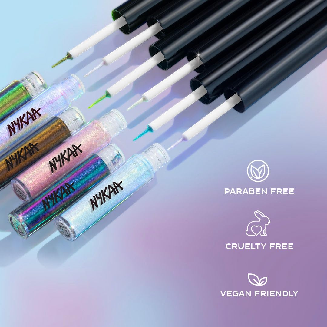 Nykaa Cosmetics Stardust Dual Chrome Eyeliner with Holographic Finish - URL/IRL (1.6ml)