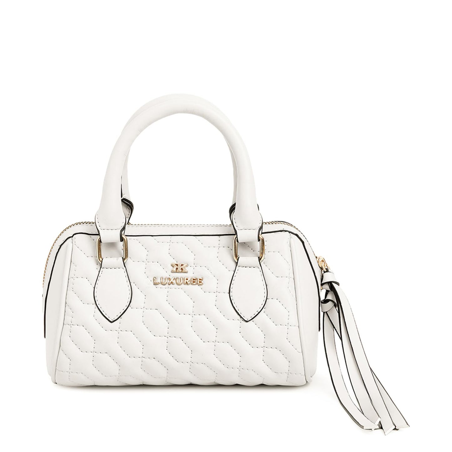 KLEIO Quilted Vegan leather Medium Handbag With A Pouch & sling For Women & Girls