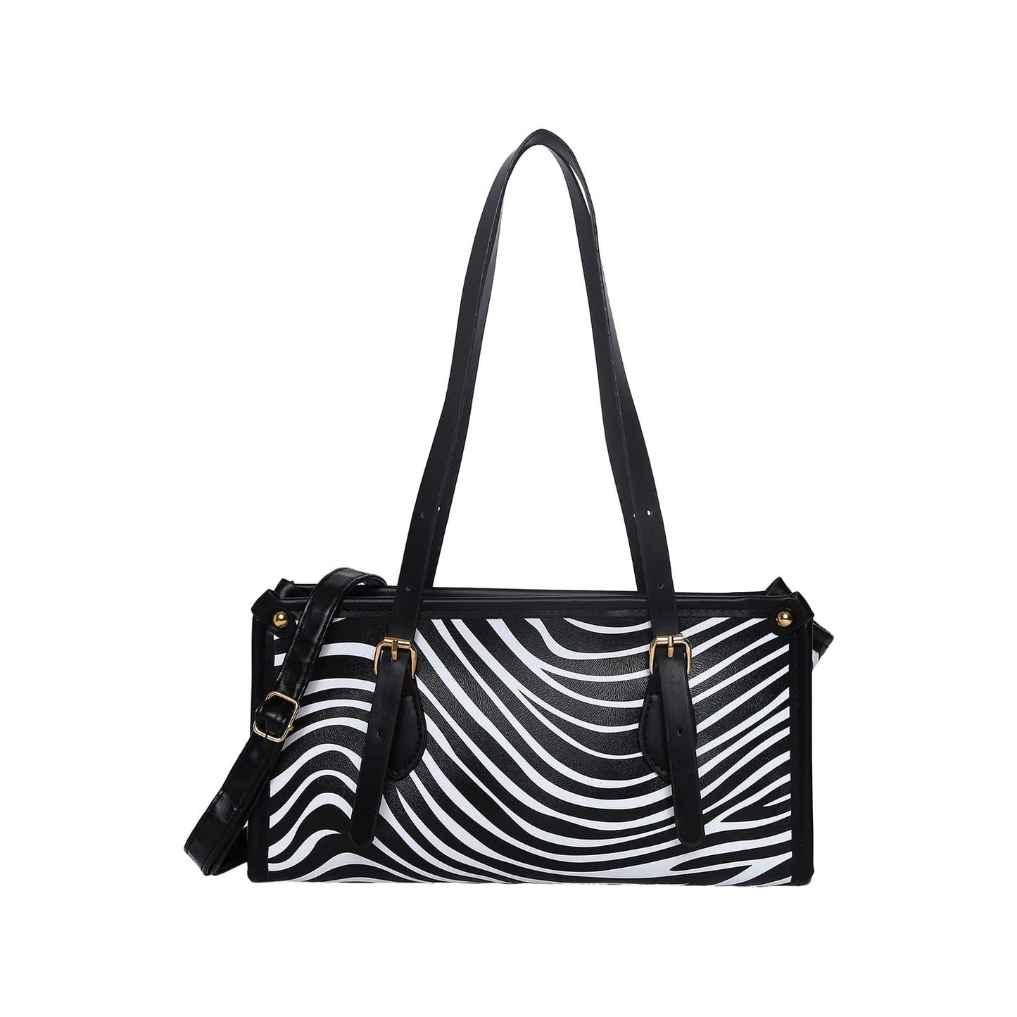 Haute Sauce Striped Hand Bag with Zip Lock (AZ_HSHB1019)