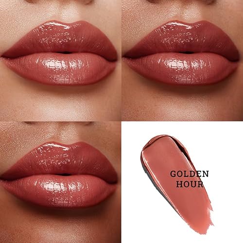LOVETC Moisture Shine Lipstick, High Gloss Satin, Golden Hour, 4g