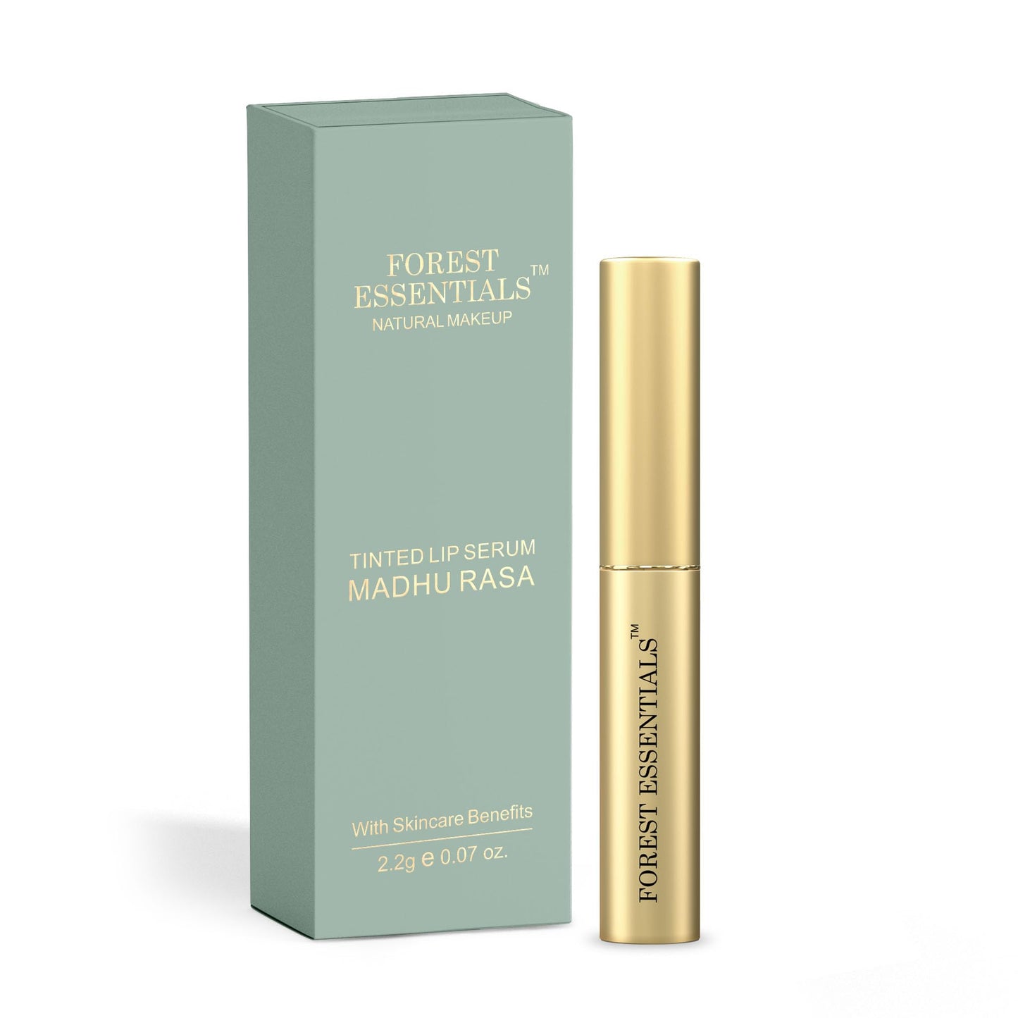 Forest Essentials Tinted Plumping Lip Serum Misri Cardamom | Natural Glossy Lip Tint with Natural Colour & Flavours | Clean, Cruelty-Free Makeup