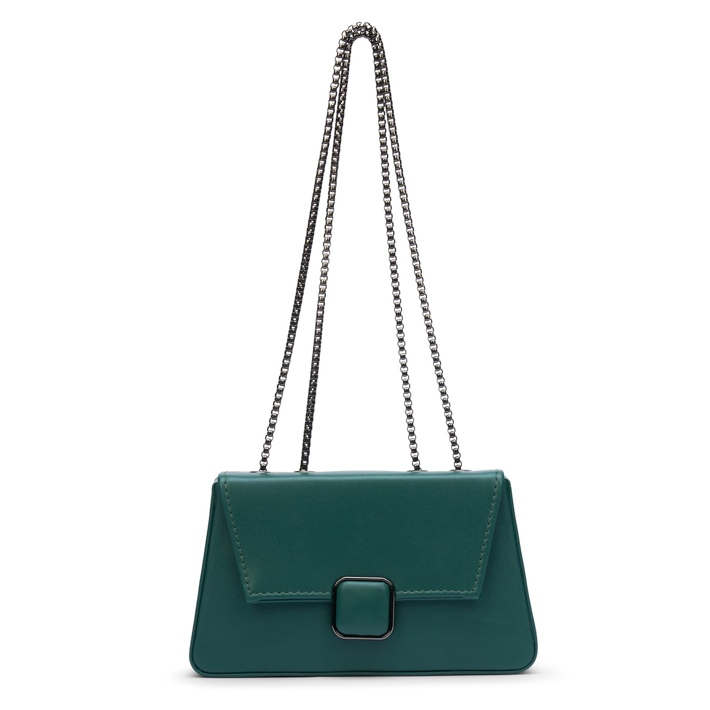 Caprese Lina Medium Sling Bag for Women with Adjustable Strap & Magnetic Button Closure for Comfortable Wear | Versatile Handbag for Everyday Use, Travel, and Special Occasions (Bottle Green)