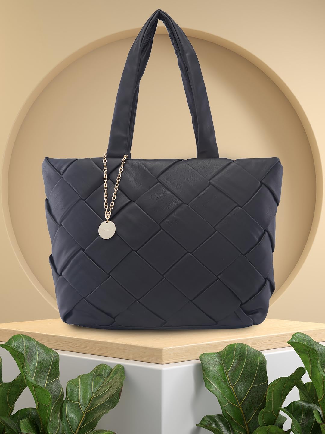 Caprese Merlin Tote Bag, Large-Black | Stylish Handbag for Women | Spacious, Versatile Office & Daily Essentials Tote | Top Zip Closure