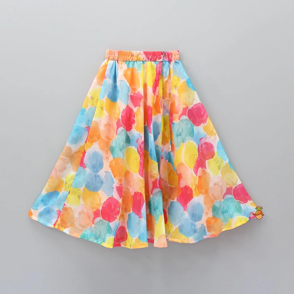 Helene Girl's Georgette Full Stitched Readymade Lehenga Choli | Printed Traditional Dress | Ethnic Wear for Girls (3-4 Years, Pink)