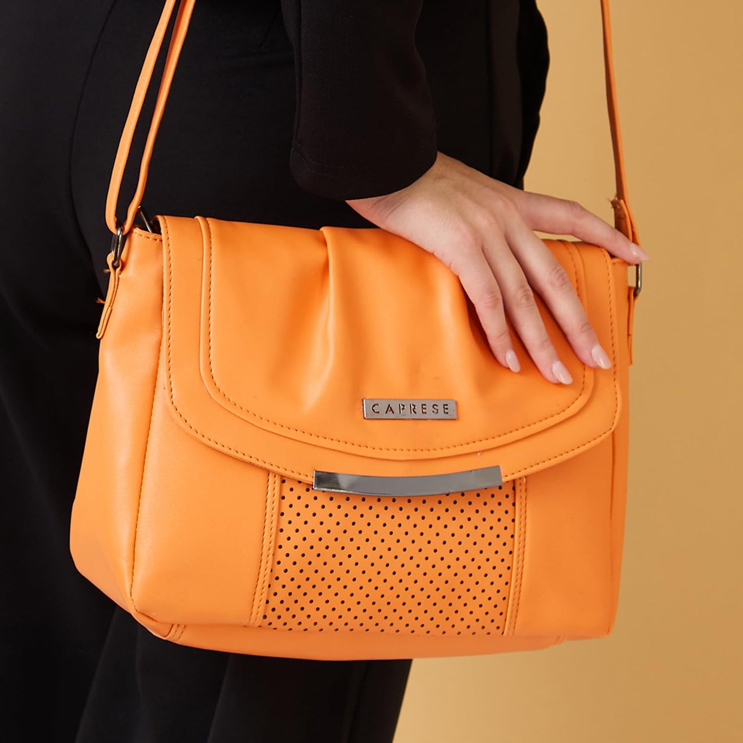 Caprese womens DIA SB Medium ORANGE Sling Bag