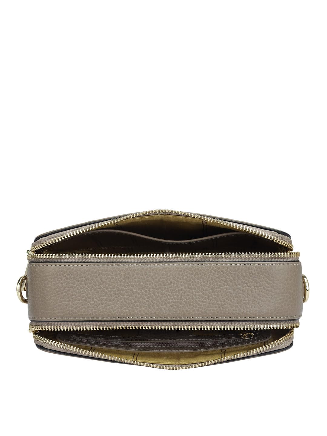 Da Milano Genuine Leather Grey Sling Bag (Small) (01555)