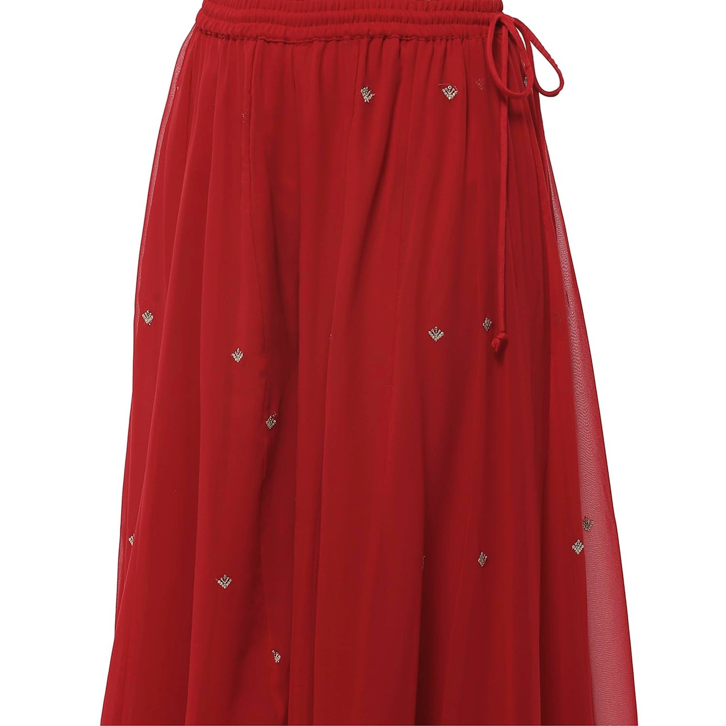 Biba Women's Polyester Kurta Set (SKDMEWAR10864SS25RED_Red