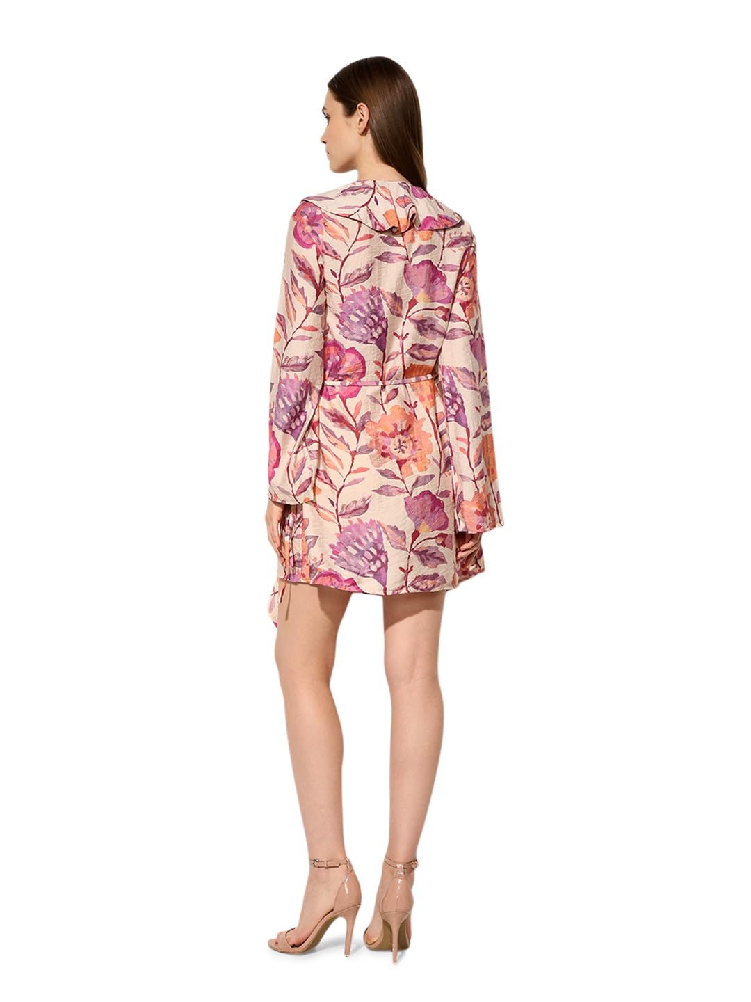 ONLY Women's Floral Print Wrap Multicolor Dress