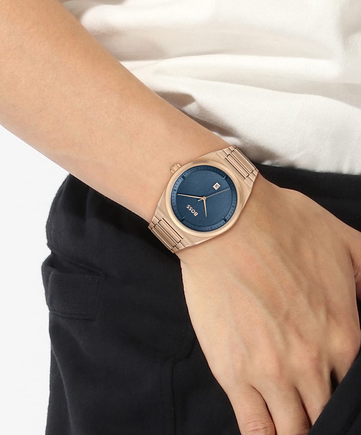 Hugo Boss Steer Analog Blue Dial Men's Watch-1513995