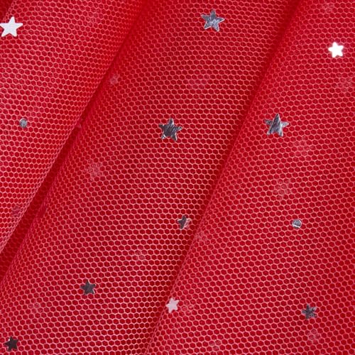 Hopscotch Girls Knee Length Party Dresses In Red Color For Ages (8-9 Years)