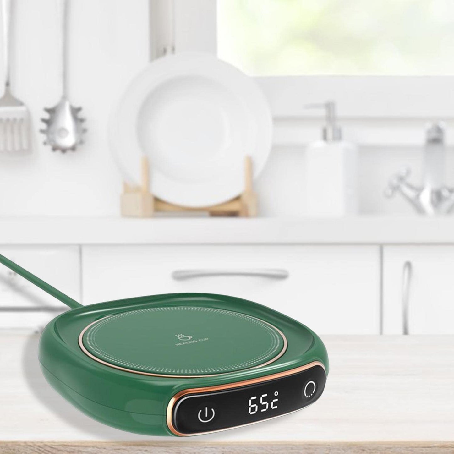 HEAVENGLOW Beverage Cup Warmer with 3 Temperature Settings for Household Tea Water