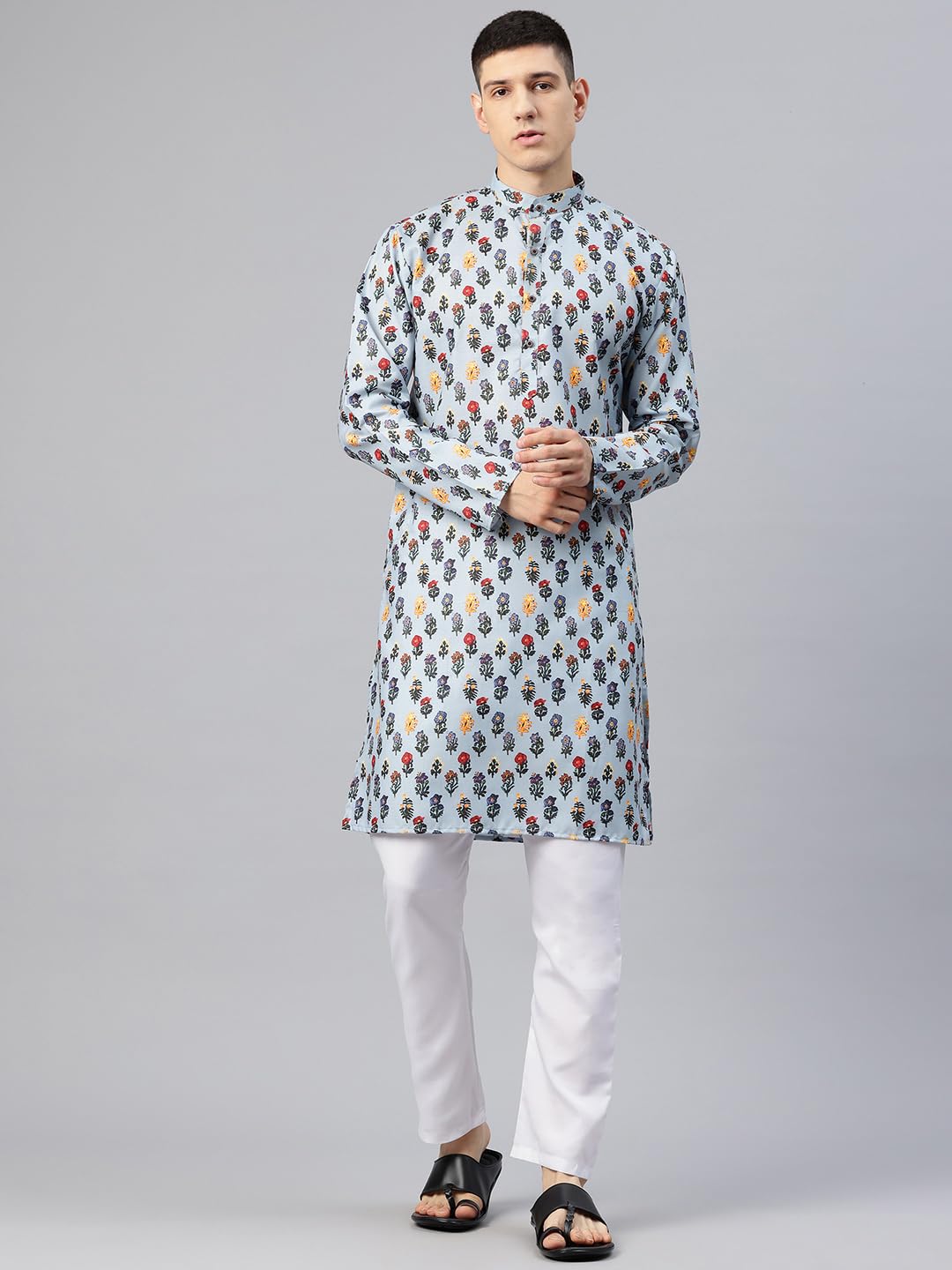 Luxrio Kurta with Pyjama Kurta Set for Men Long Regular Fit(KTSETLN-83-38)