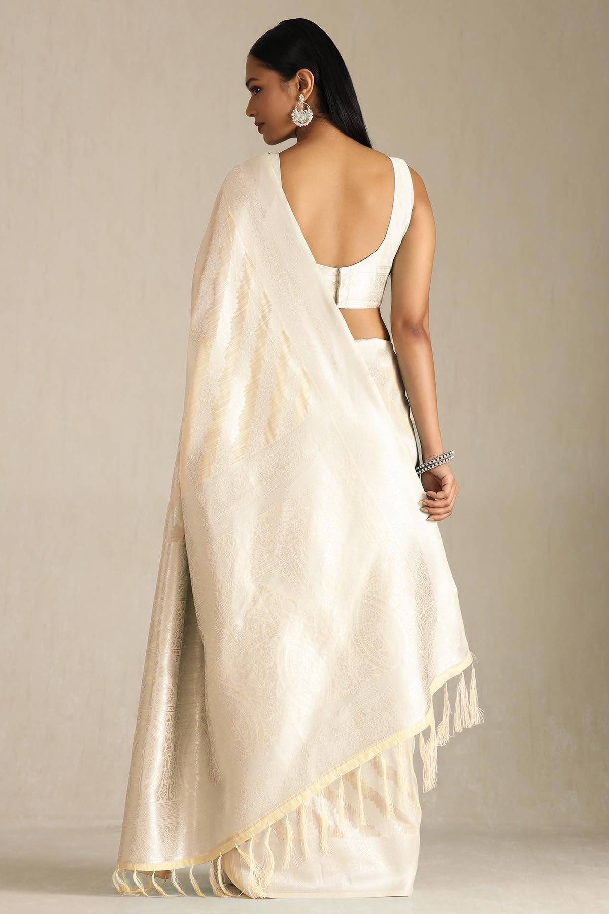 Soch Womens Tussar Woven Design Saree