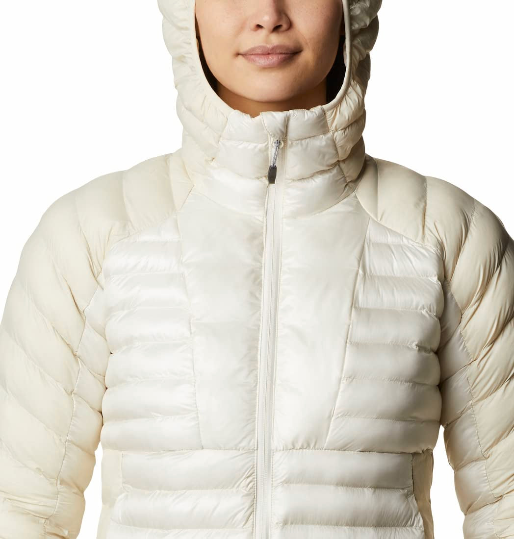 Columbia Womens Labyrinth Loop Hooded Jacket, Chalk, L