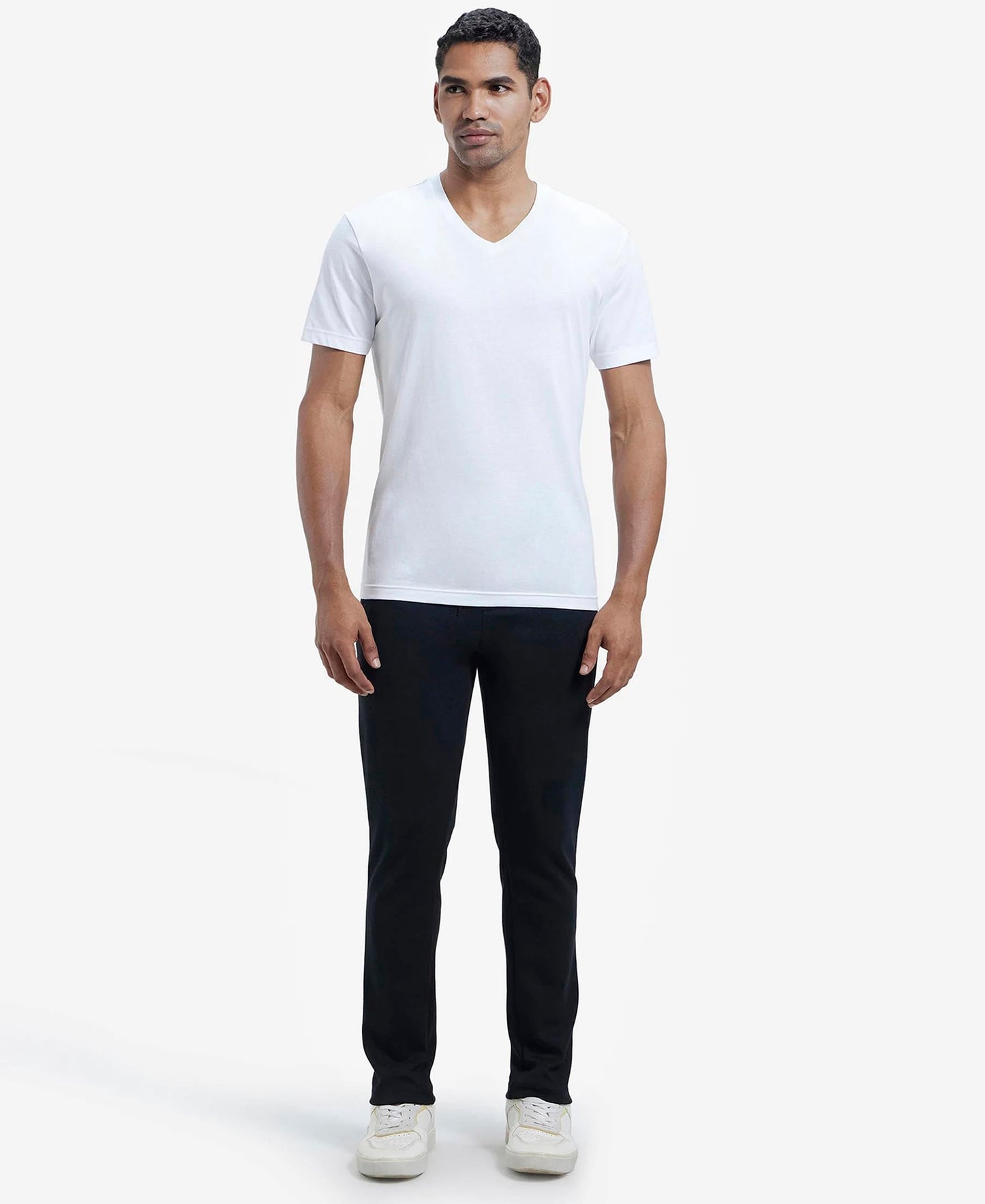 Jockey Men's Slim Fit Casual Trousers (AM44_Black_L)