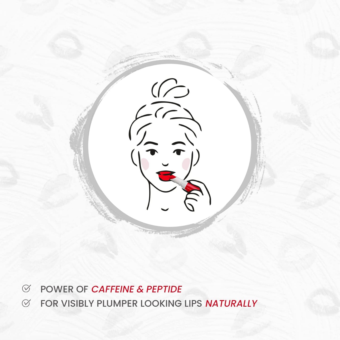 PROTOUCH Glossy Lip Plumping Drops - Volumizing Lip Gloss With 8-Hour Plumping Effect - Vegan Formula With Caffeine & Grape Seed Extract - Perfect Red