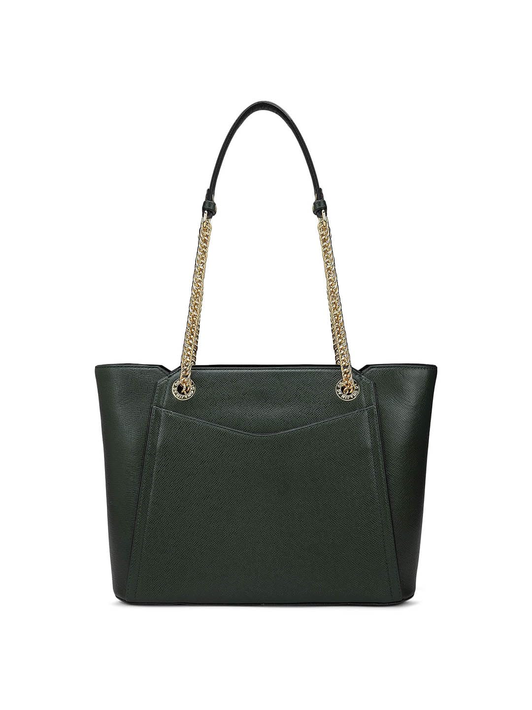 Da Milano Genuine Leather Green Shoulder Bag (00052C) (Medium)