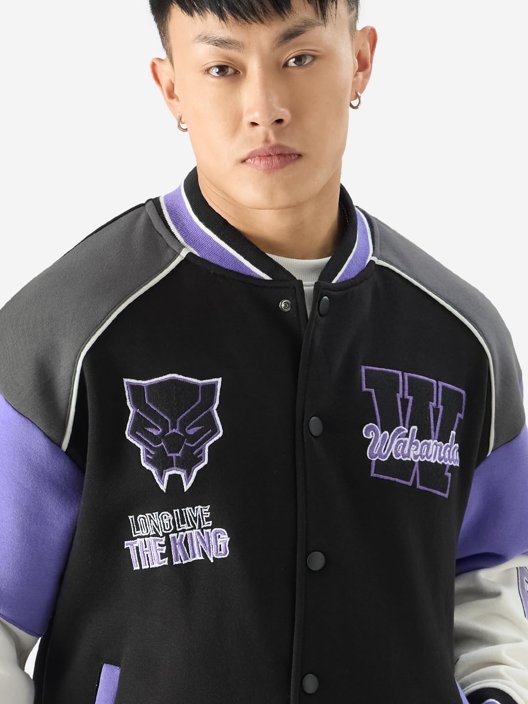 The Souled Store Black Panther: The King Varsity Jackets