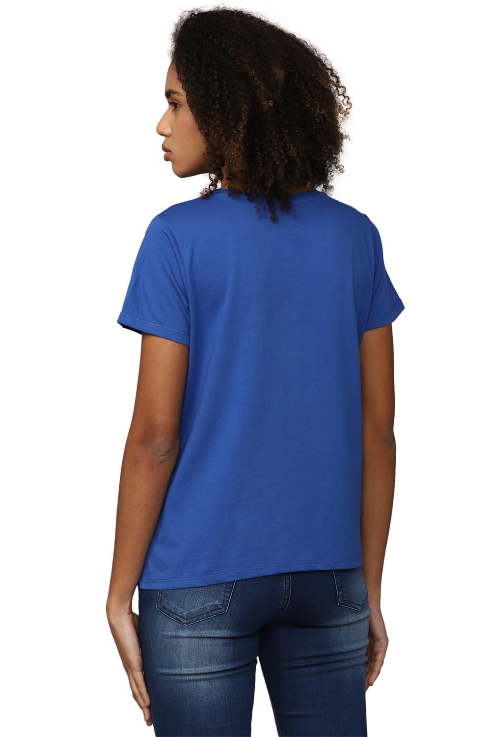 Allen Solly Women's Regular Fit T-Shirts (AHKCCRGPD52198_Blue