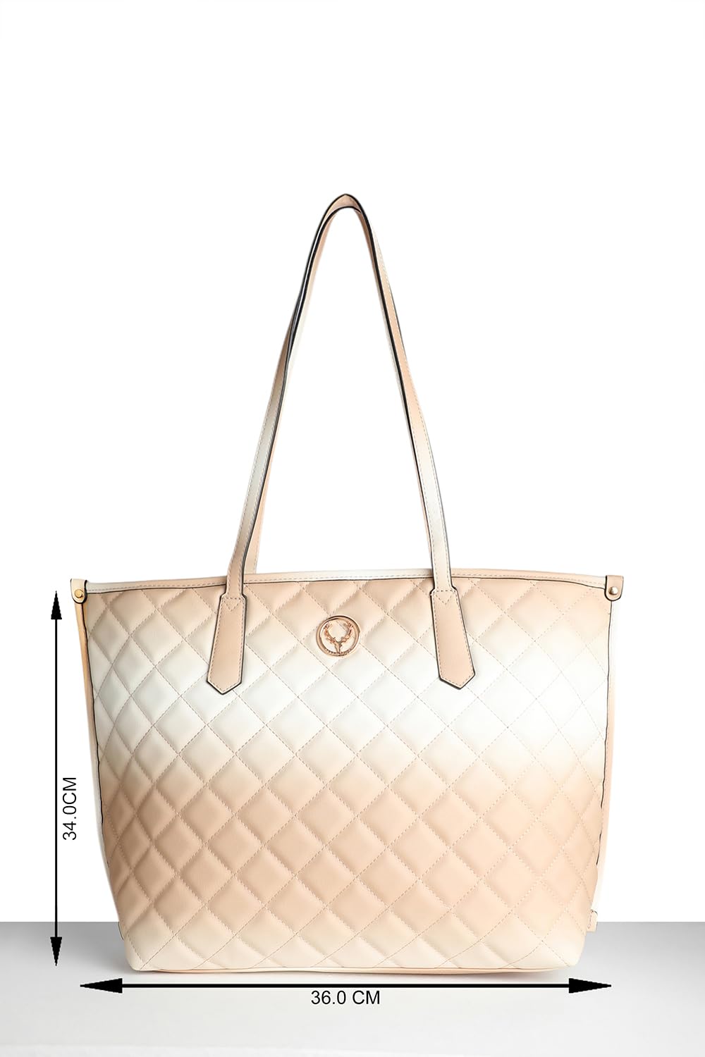 Women Beige Casual Tote Bag