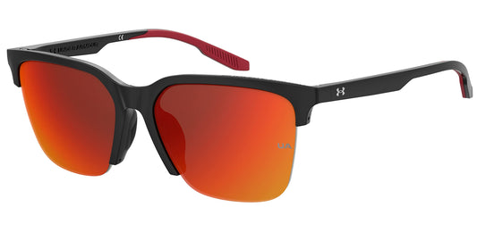 Under Armour Non-Polarized Square Male's Sunglasses-(UA PHENOM/F OIT 57UZ| Black color