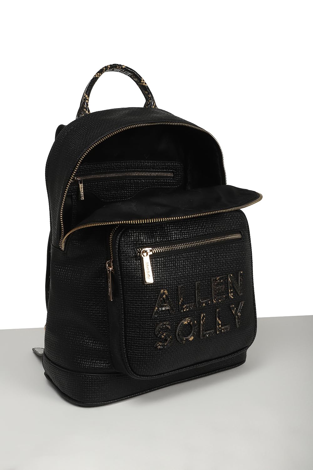 Allen Solly Women Black Casual Backpack