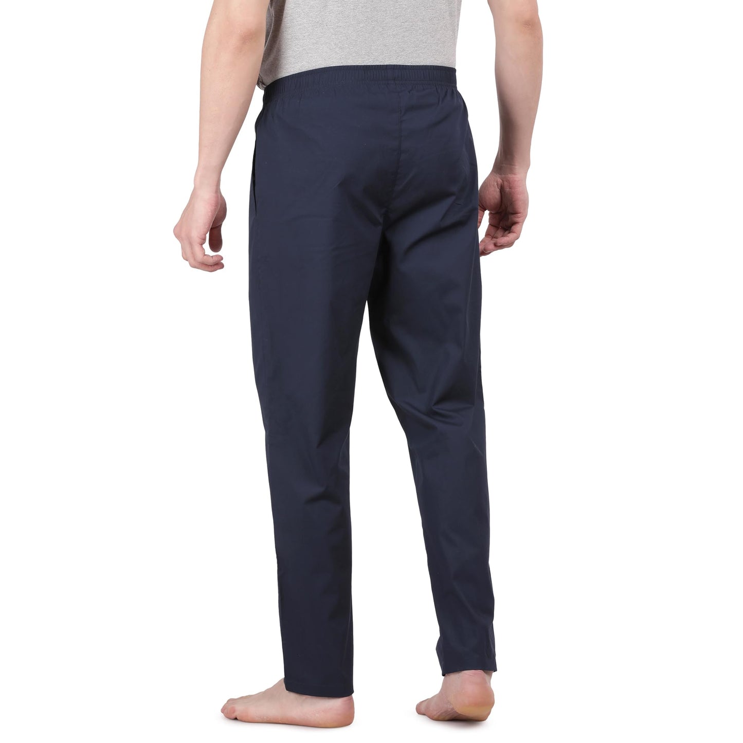 Pepe Jeans Men's Solid Woven Pyjama - Navy - Medium