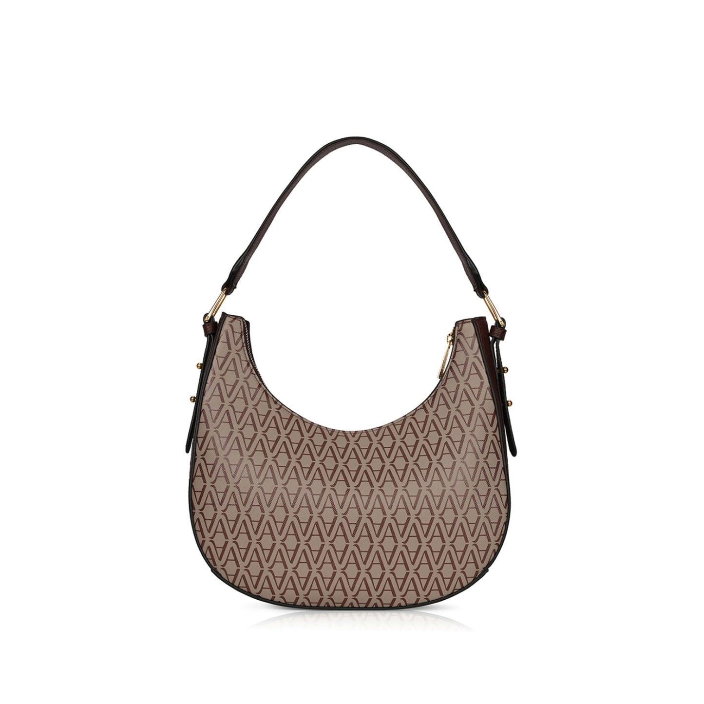 Accessorize London Women's Amara Monogram Hobo Bag I Shoulder Bag For Ladies| Ladies purse | Stylish Shoulder Bag | Ladies Gift