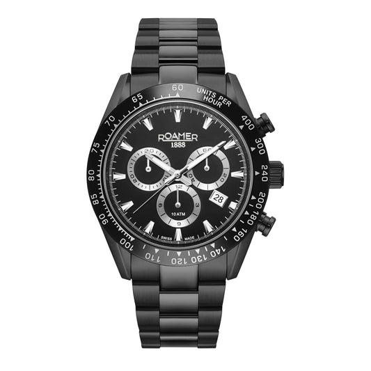 Roamer Monza 100 Analog Black Dial Women's Watch-850837 44 55 20