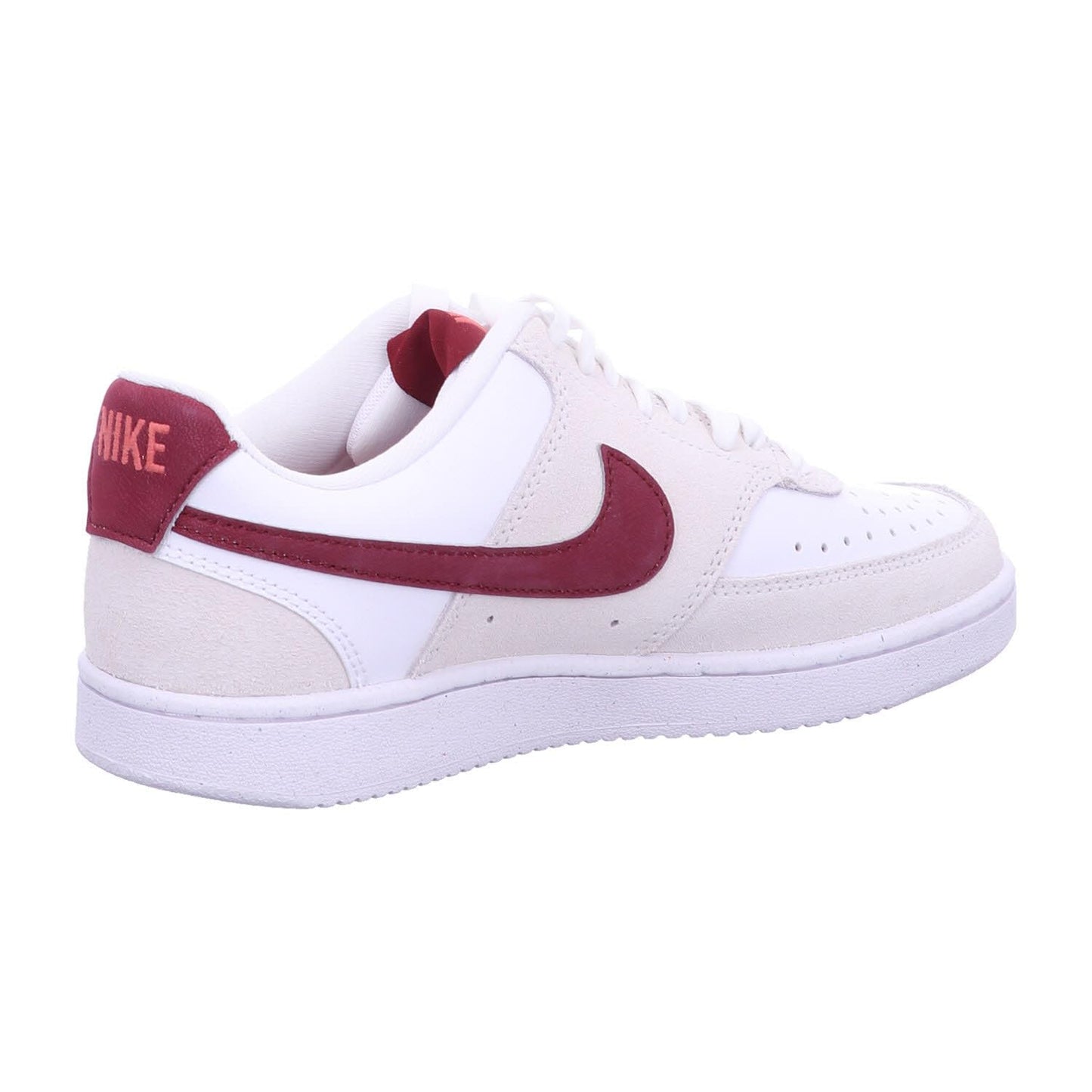 Nike W Court Vision LO-White/Team RED-Adobe-Dragon RED-FQ7628-100-7UK