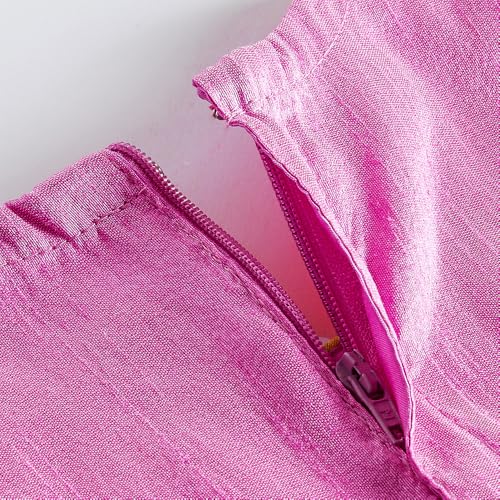 Hopscotch Girls Short Sleeves Yellow 3-Pc Embroidered Lehenga Set For Ages (5-6 Years)