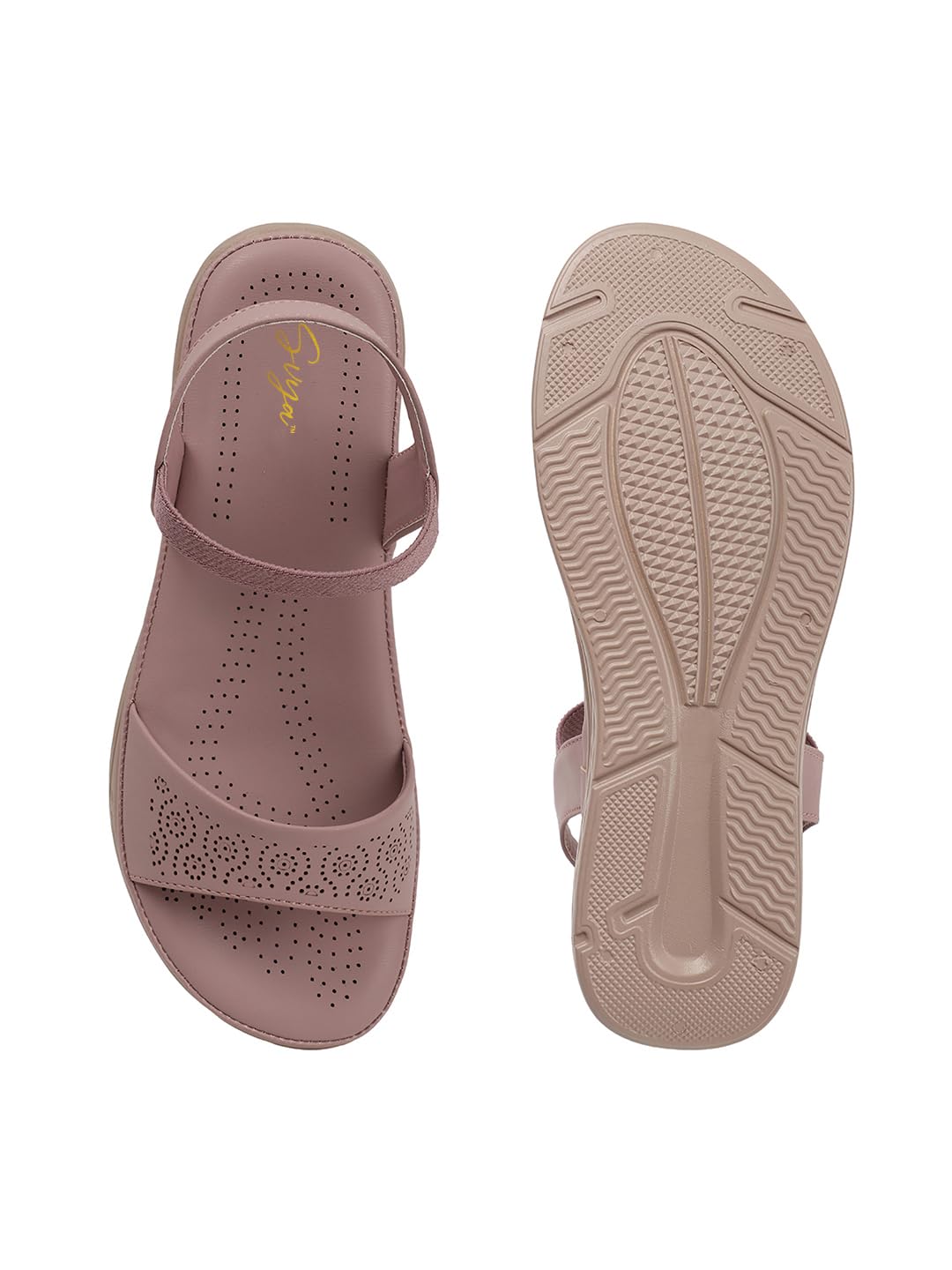 SVYA, Women Flat Sandal,Soft and comfortable Sandal For Girl. (Levender, UK Footwear Size System, Adult, Women, Numeric, Medium, 9)