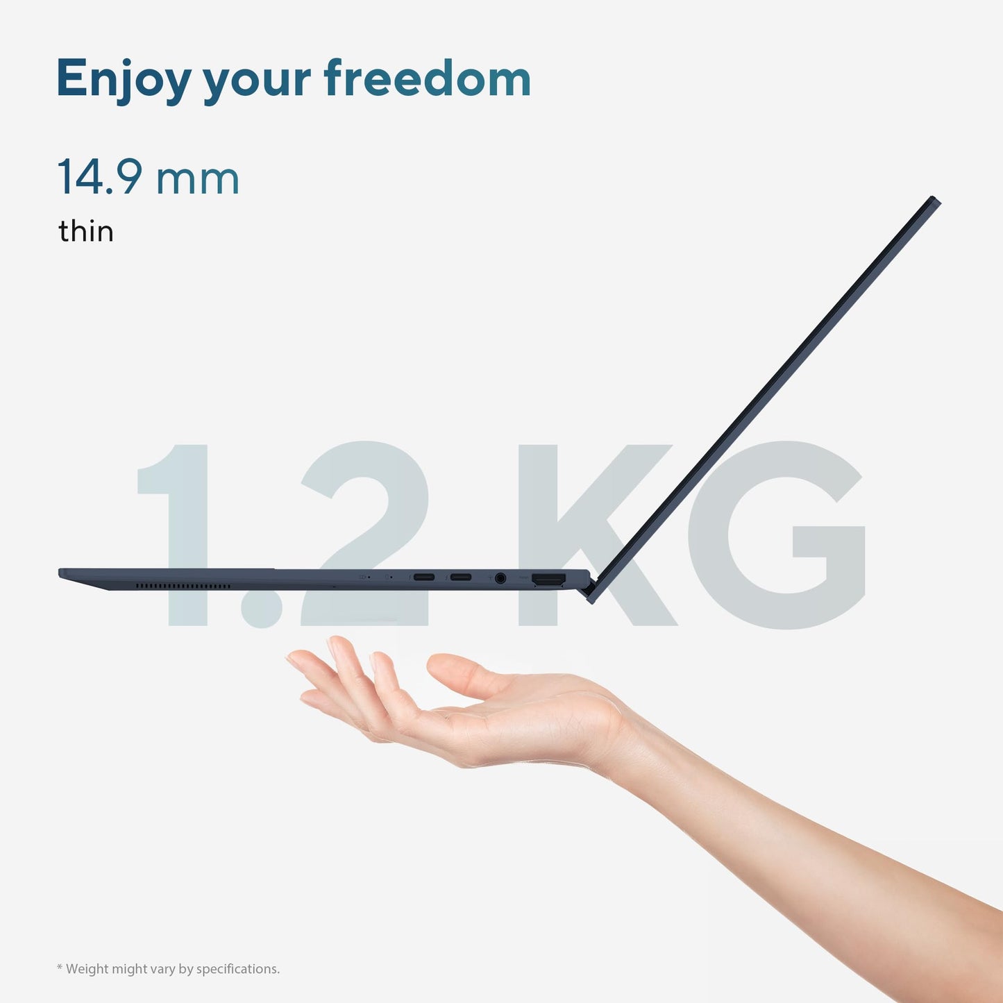 ASUS Zenbook 14,Intel Core Ultra 5 (Series 2),Thin & Light(Intel Arc iGPU/16GB/1TB/3K OLED Touch screen/14/120Hz/Windows 11/M365 Basic (1Year)*/Office Home 2024/Ponder Blue/1.28 kg) UX3405CA-PZ162WS