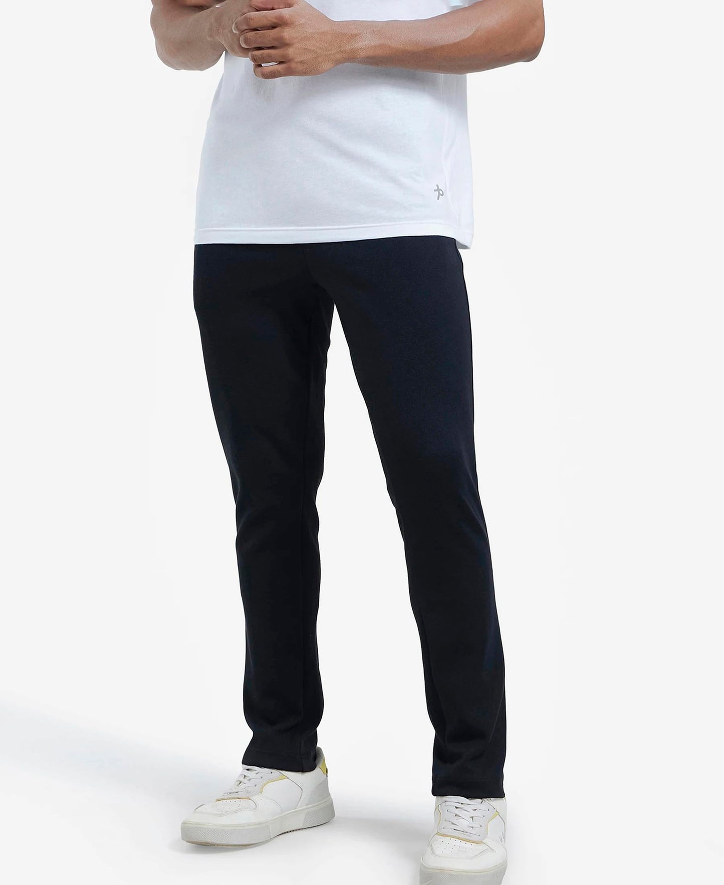 Jockey Men's Slim Fit Casual Trousers (AM44_Black_L)