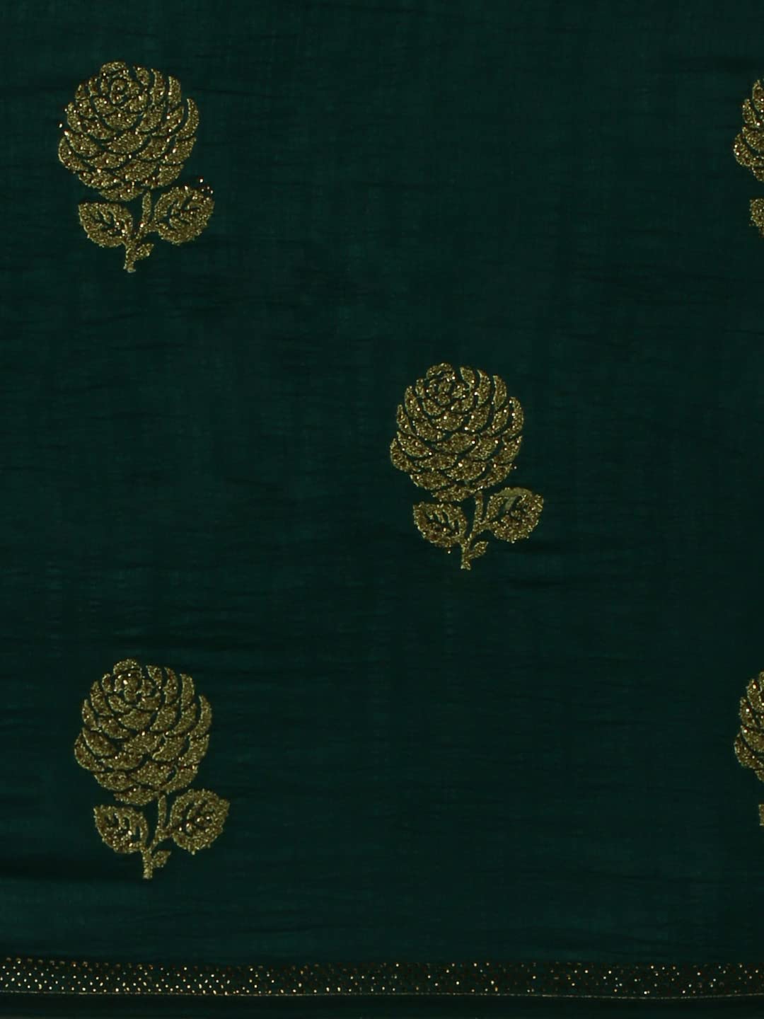 MOHEY Women's Art Silk Zari Weave Saree with Blouse Piece (Green)