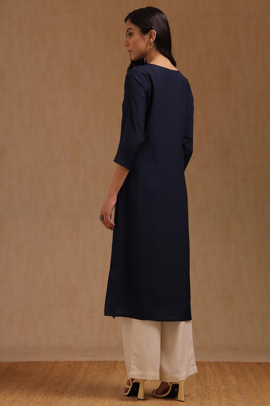 Soch Women's Viscose Blend Embroidered Kurta