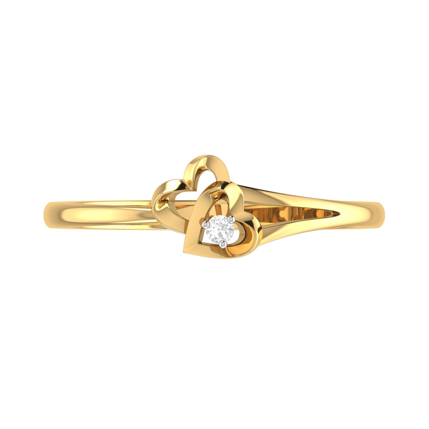 PC Jeweller The Drusilla 18KT Yellow Gold Diamond Ring for Women(Gold)