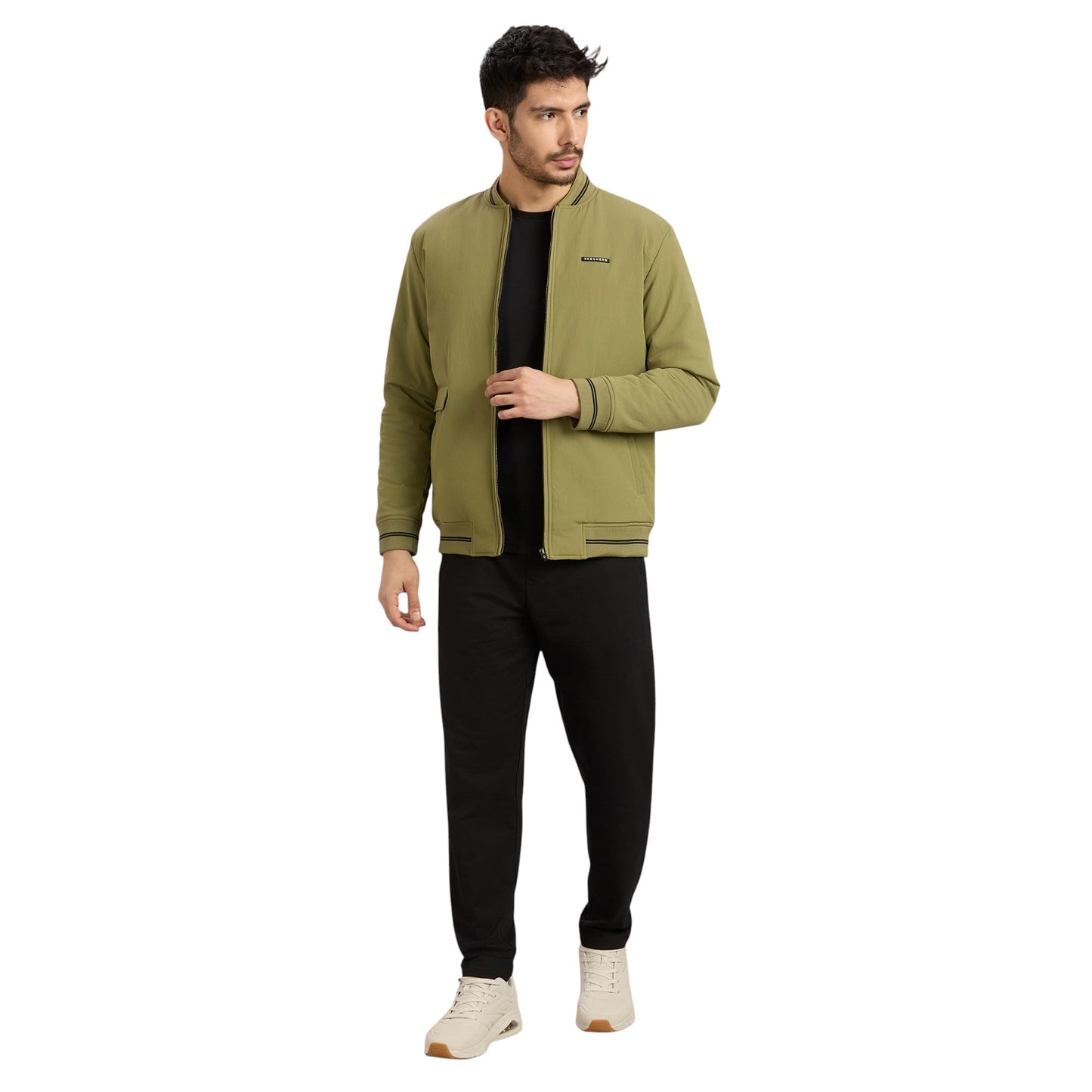 Skechers Men's A-Line Coat (JA0095ID_Brown/SAGE