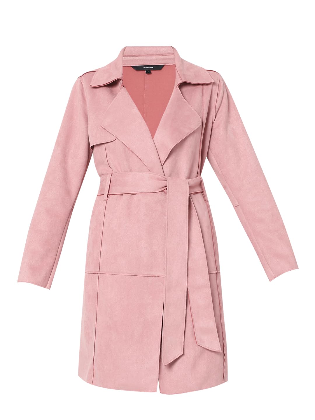 VERO MODA Womens Relaxed Fit Pink Coat