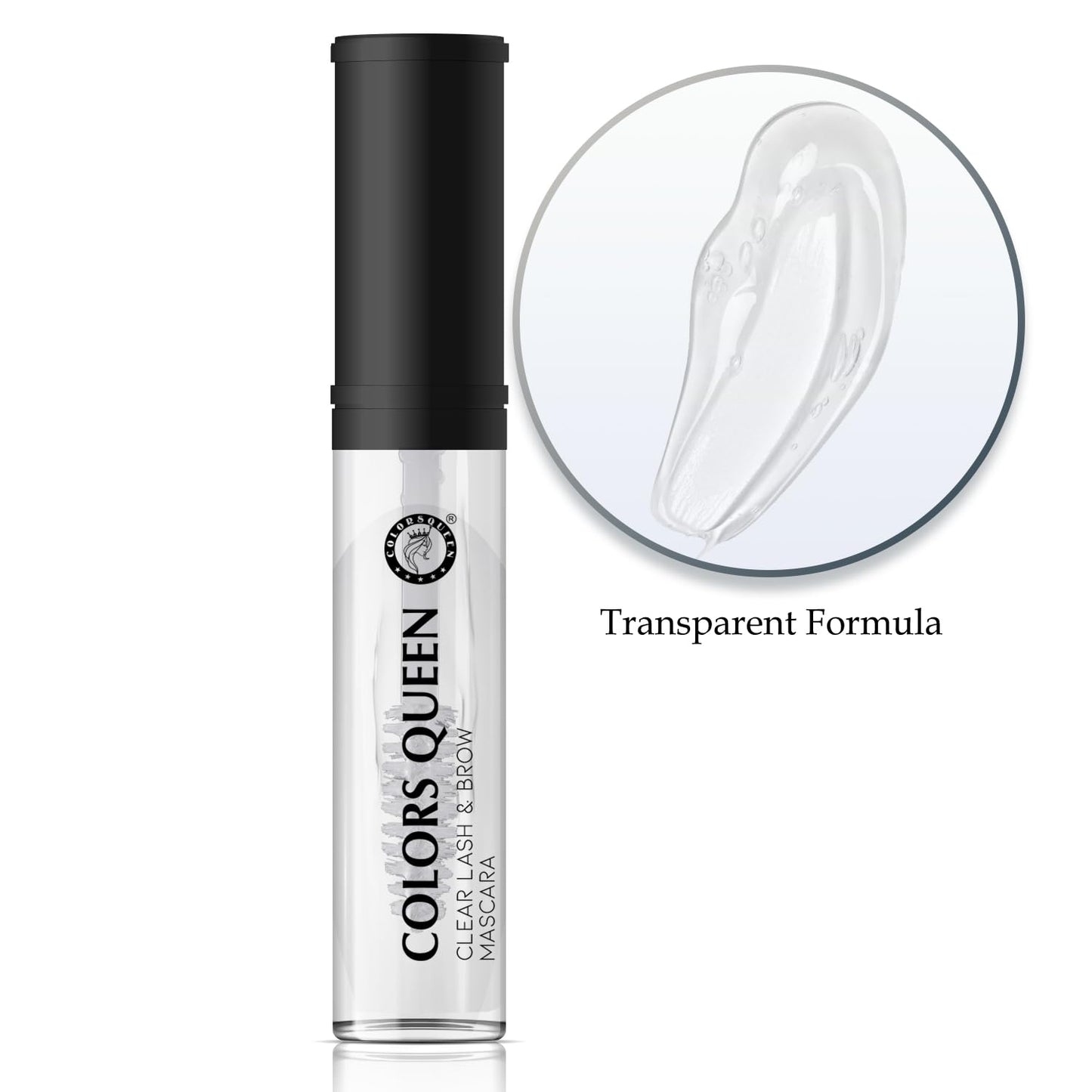 Colors Queen Clear Lash & Brow Mascara – 7ml | Waterproof & Long Lasting Clear Eye Brow Enhancer, Eye Brow Set Gel & Shaper, Transparent Mascara for Women Enriched with Vitamin E