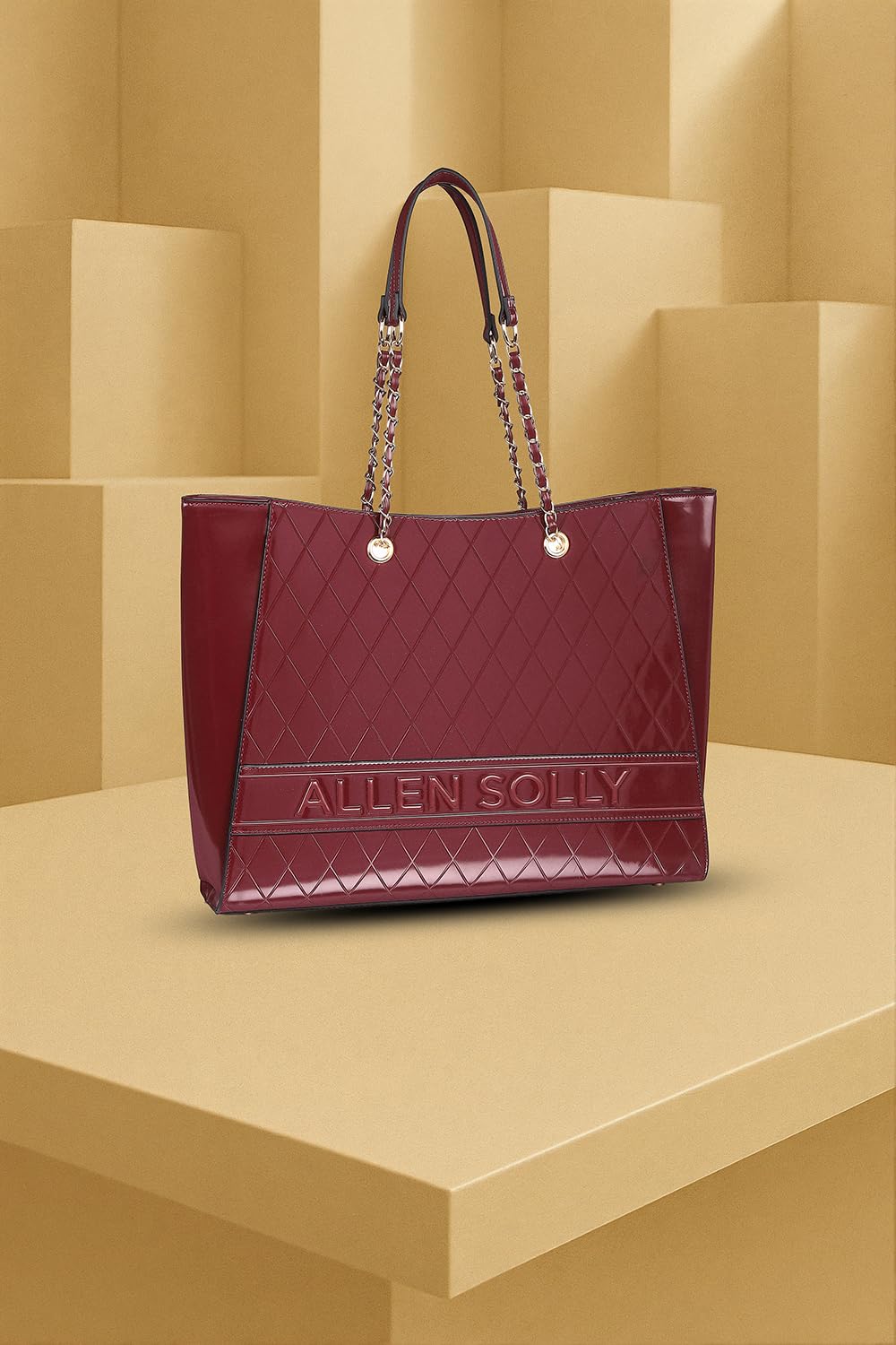 Women Maroon Formal Handbag