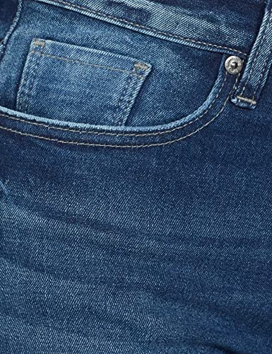 Pepe Jeans Women's High Rise Wide Leg Fit Jeans Dark Used,Blue