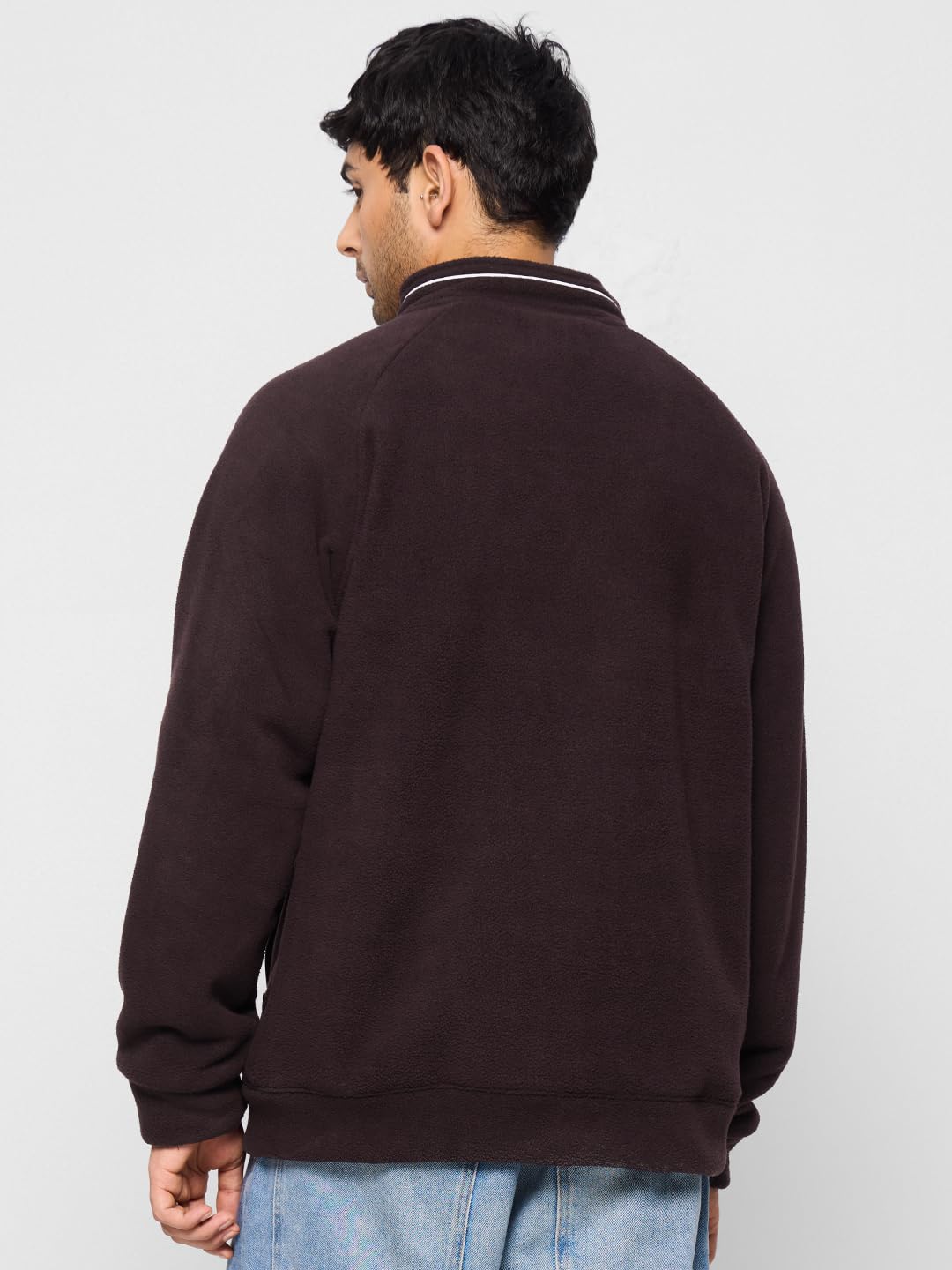 The Souled Store Utility Jacket : Plum Long Sleeve Button Front Jackets for Men and Boys