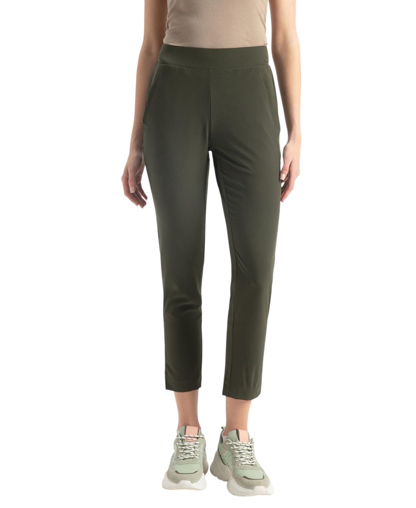 Jockey IW35 Women's Environment Friendly Recycled Microfiber All Day Pants with StayFresh Treatment_Olive_XXL