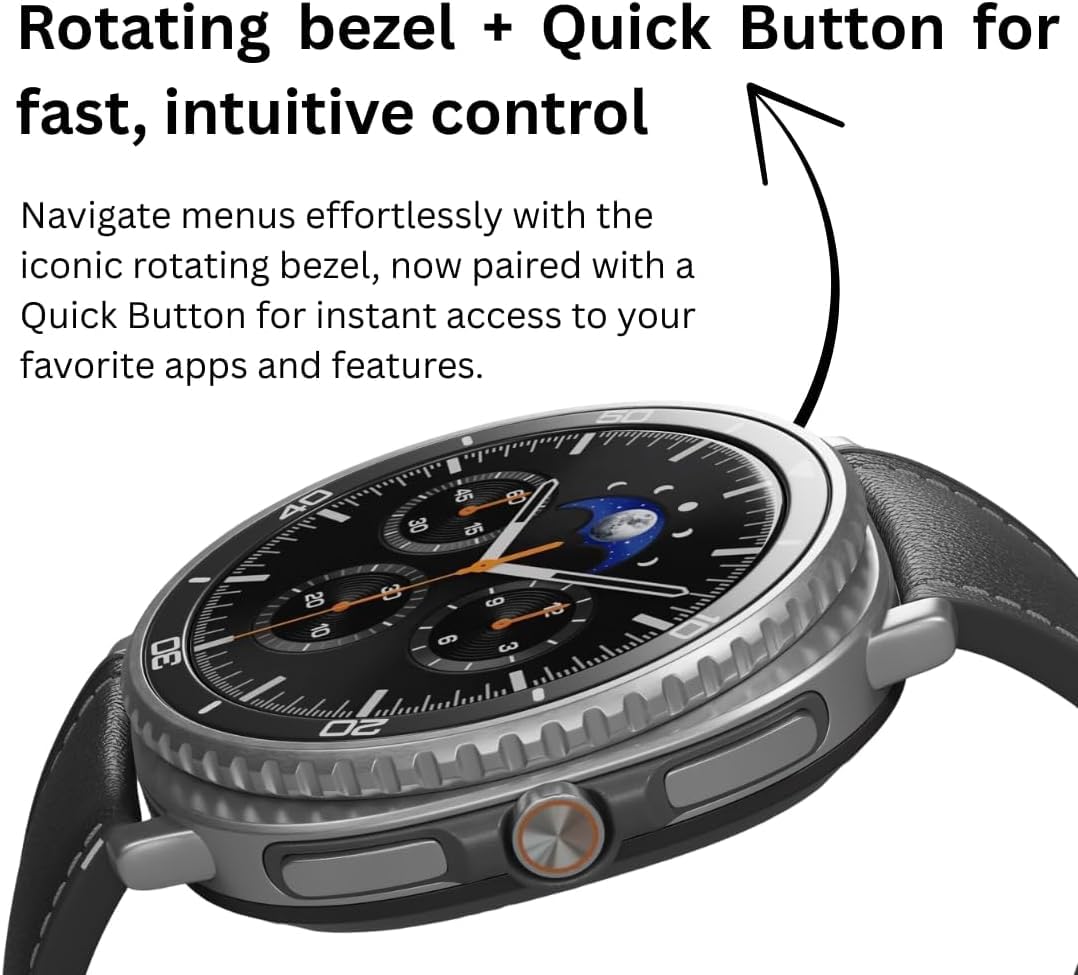 Samsung Galaxy Watch 8 Classic (2025) 46mm Bluetooth Smartwatch – Black | Rotating Bezel, Sleep & Fitness Tracking, Energy Score, Quick Button with Smart Plug [US Version]
