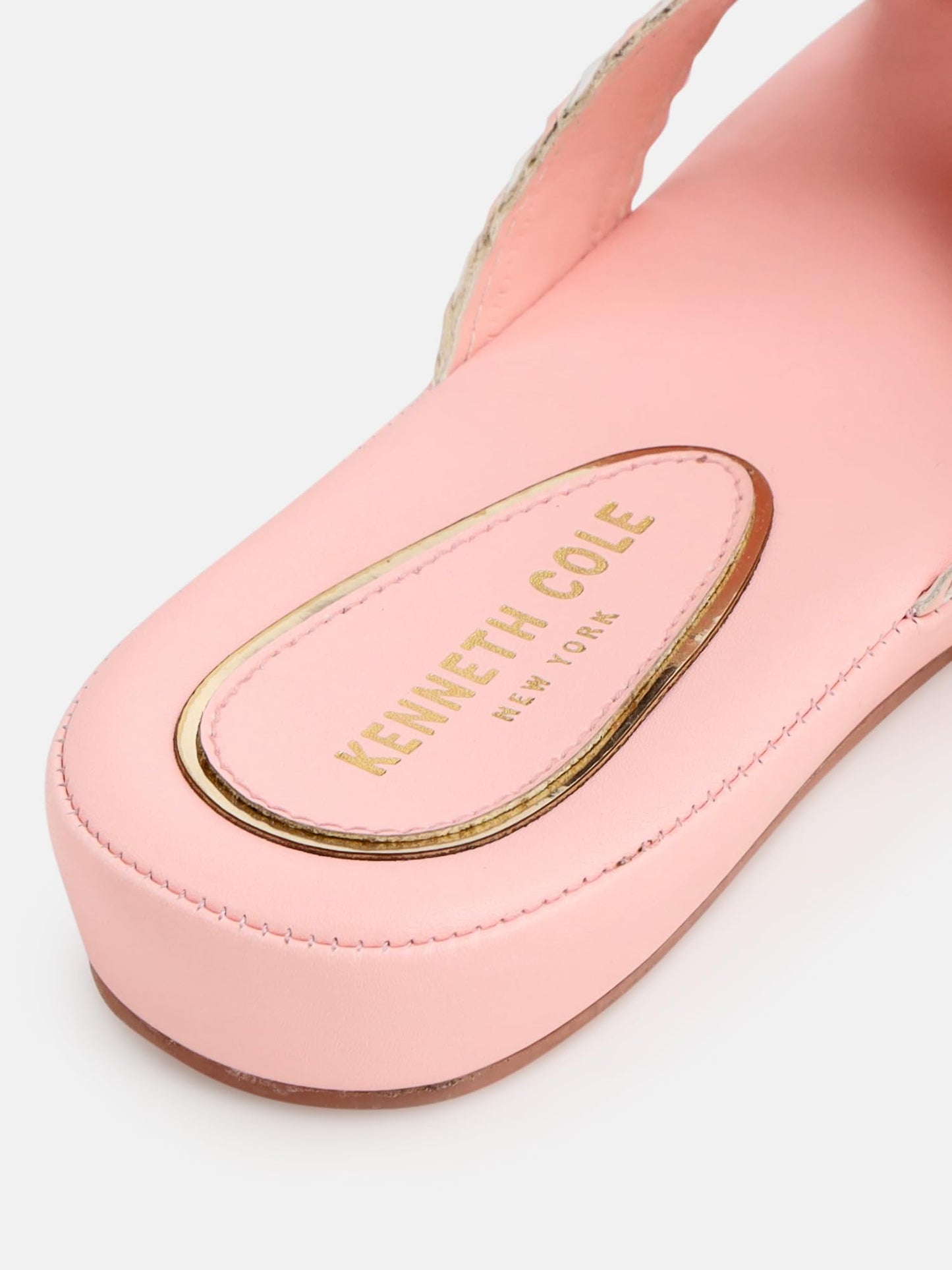 KENNETH COLE Women's Flat Slide Sandal | Synthetic | Braided Criss-Cross Strap, Open Toe