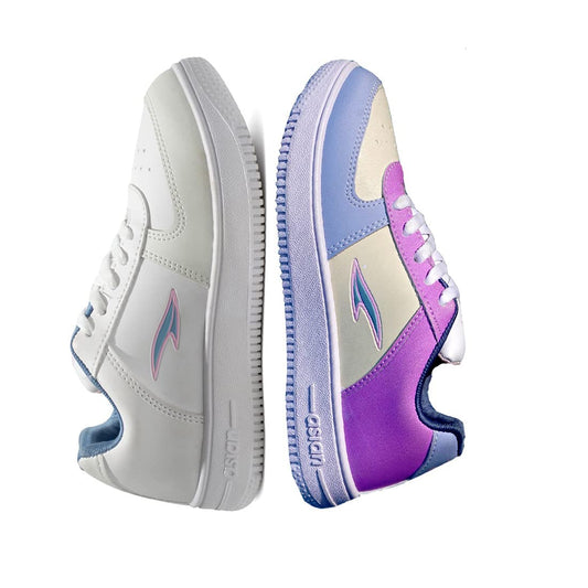 ASIAN Women's Trendy-21 Casual Sneaker Colour Changing Shoes With Extra Cushion Lightwight Lace-Up Shoes For Women's & Girl's, White - 8 UK
