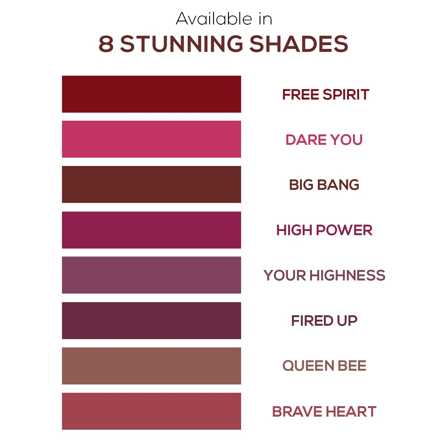 RENEE Stunner Matte Lipstick - Big Bang 4gm| Intense Color Pay Off, Full Coverage Long Lasting Weightless Velvety Formula with One Swipe Application| Enriched with Vitamin E & Hyaluronic Acid