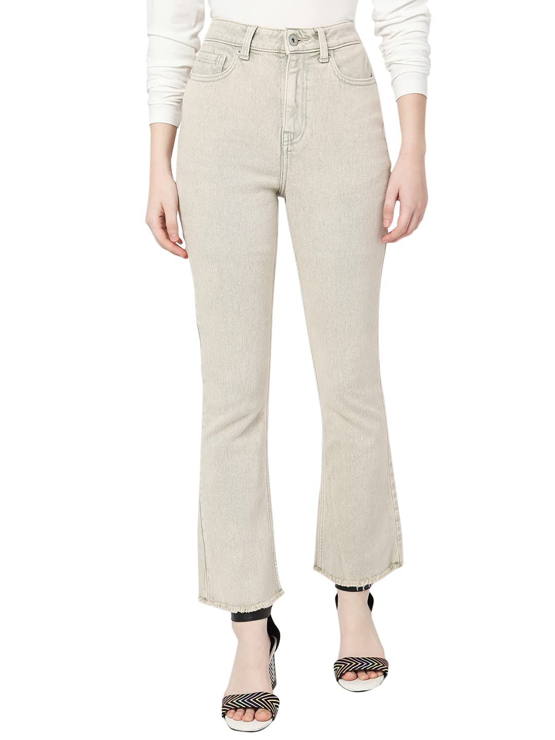 VERO MODA Bootcut fit Jeans (10298064_Seafoam Green_28)