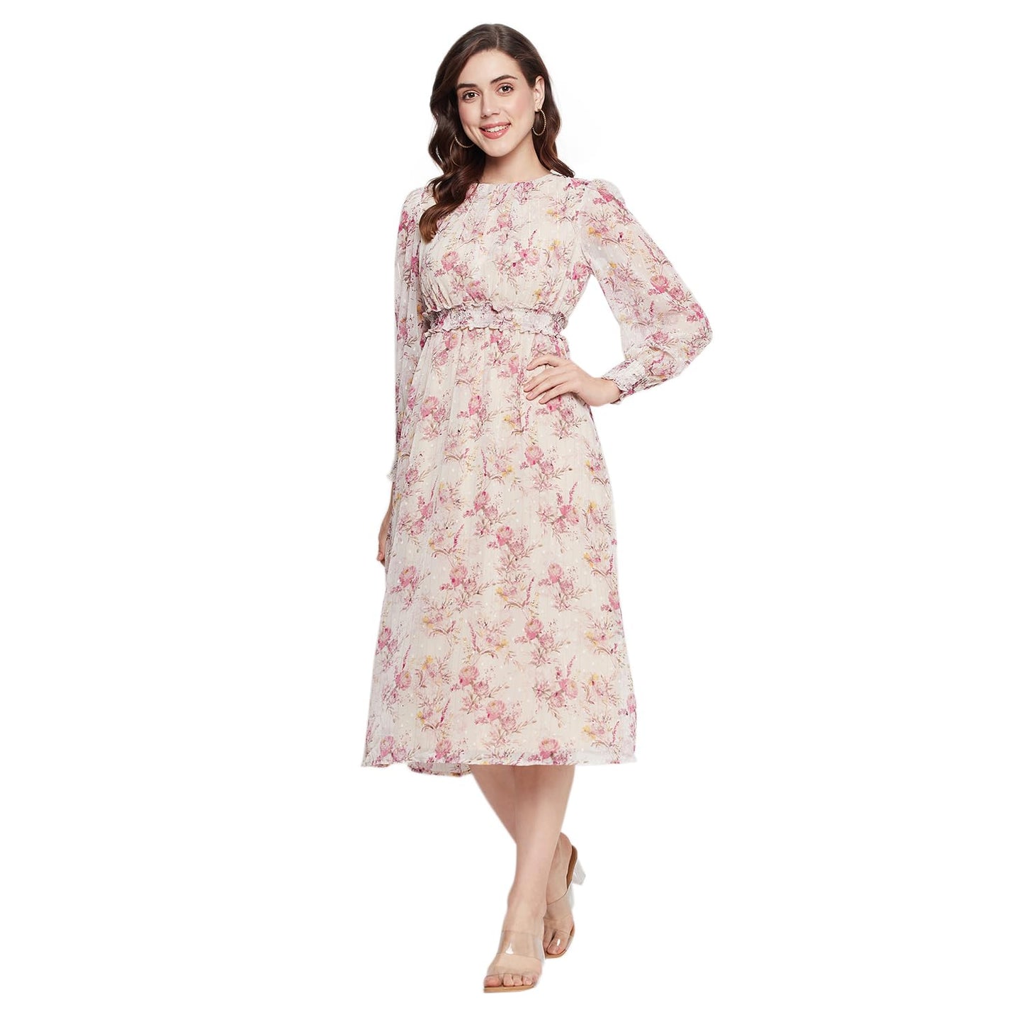 Madame Beige Dress for Women